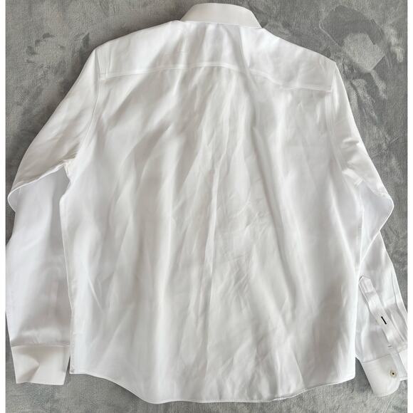 UNTUCKit Mens TWILL White Wrinkle Free Button Down Shirt XL 100% Cotton - Picture 6 of 6